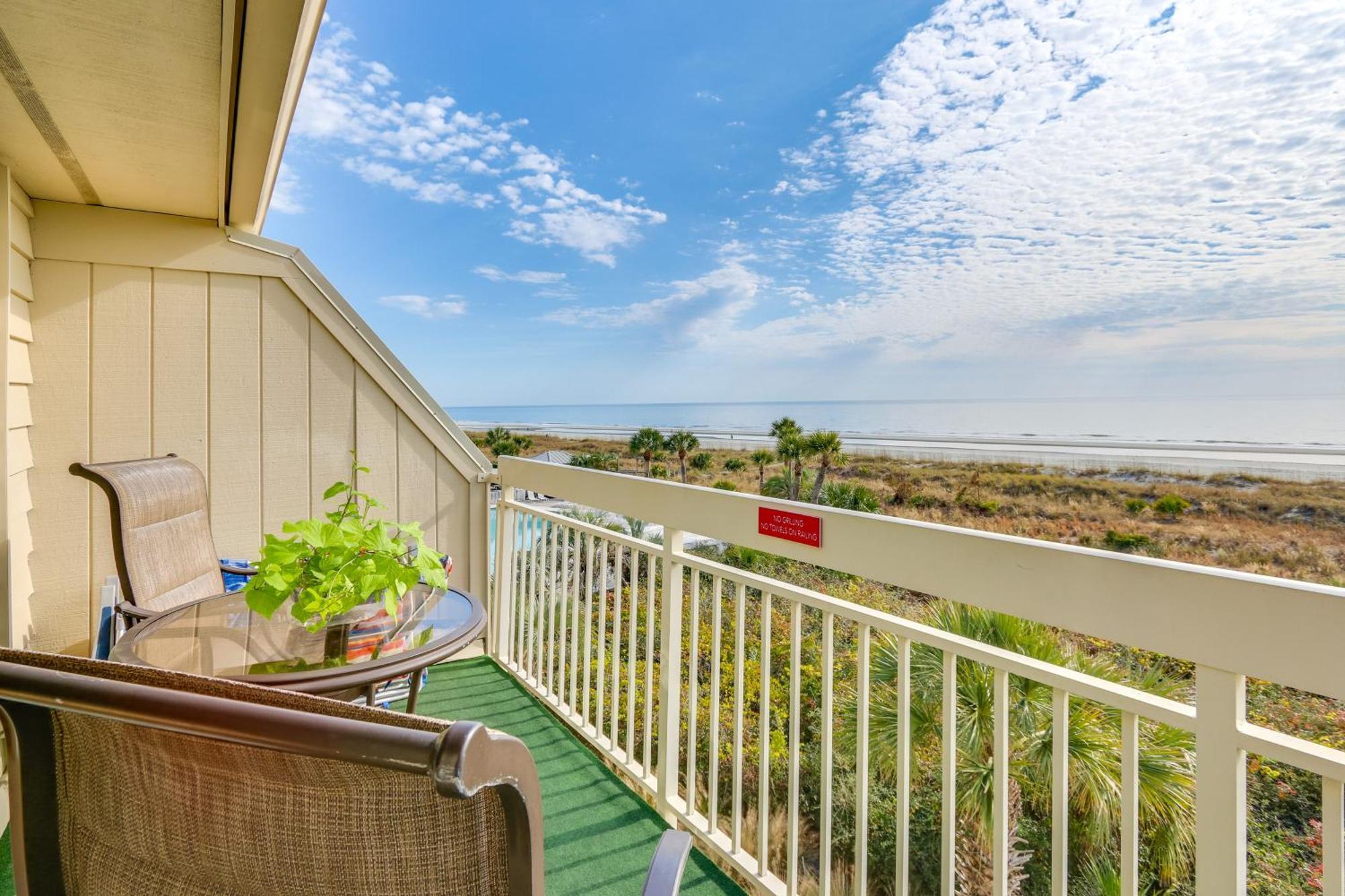 Breakers Oceanfront Getaway With Amazing View And Pool Villa Hilton Head Island Bagian luar foto